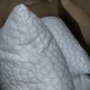 QUTOOL Cooling Pillow for Sleeping, CertiPUR-US Shredded Memory Foam King Pillows Set of 2, Cool Pillow for Hot Sleepers Adjustable Firm Pillow for Side, Back, Stomach Sleepers Soft Yet Support, White