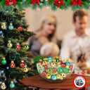 1 Inch Mini Vintage Multi Color Glass Ball Christmas Ornaments Set of 25 Balls | Miniature Christmas Tree Ornaments | Rustic Christmas Decorations | Mini Christmas Tree Decorations for Small Trees