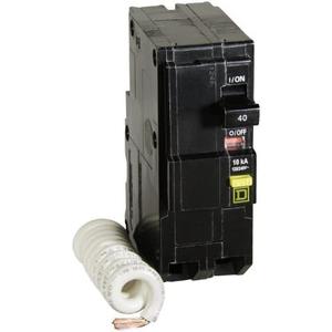 Square D by Schneider Electric Square D - QO240GFICP QO Circuit Breaker, 40-Amp, 120/240V, 2-Pole, GFCI, Plug-In Mount