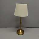 Cordless Table Lamp Portable, 3 Light Colors & Brightness Adjustable , 5400mAh Battery Operated Rechargeable, Wireless Lamp for Kitchen Counter Bedroom Living Room, LED Vintage Lamp (Gold Brass) (1 Pack)