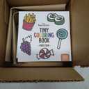 Tiny Expressions Mini Coloring Books for Adults and Kids (3x3 Inches) - Pocket Size | 5 Pack Small, Minimalist Stress Relief Coloring Book for Relaxation, Mindfulness & Anxiety