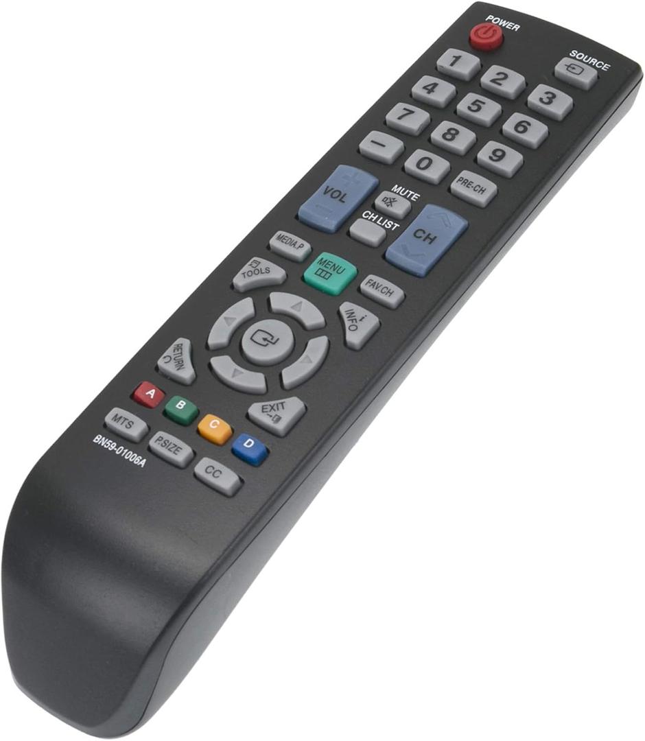AIDITIYMI BN59-01006A Replacement Remote Fit for Samsung TV LN32C350D1DXZA LN26C450E1D LN32C450E1D LN19C450E1D LN22C450E1D LN32D403E4DXZA PN59D530 PN59D530A3F PN51D530 PN51D530A3F PN51D530A3 PN59D530