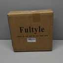 Round Side Table, Small Drink Table for Small Spaces, Modern Accent Nightstand with Solid Wood Leg for Living Room, Bedroom, Corners, and Office (Rustic Brown)