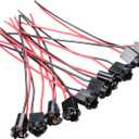 10packs Car T10 W5w LED Bulb Socket Lamp Extension Holder Connector