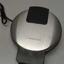 Cuisinart Waffle Maker, 1250W Round Classic Waffle Iron, 5-Setting Adjustable Browning Control, WMR-CANAS, Brushed Stainless