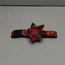 Malier Christmas Dog Collar with Flower, Classic Buffalo Plaid Dog Collar with Hardware Buckle Adjustable Collar with Bow Tie for Small Medium Large Dogs Puppy (Medium, Red & Green)