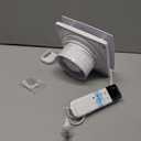 Exhaust Fan Wall Mounted Bathroom 4 Inch with Remote Control Low Noise EC Motor, Easy Glass/Wall Installation, Variable Speed,Suitable for Ventilation in Rooms, Homes, Garages and Attics