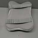 JINXIA Knee Pillow for Side Sleepers, Comfortable Memory Foam Leg Pillow for Side Sleeping, Pillow Sleeping Between Legs Aligns Spine, for Hip, Back & Sciatica Pain Relief, White and Gray