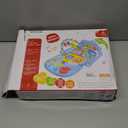 Baby Gyms Play Mats, Play Piano Gym Mat, Activity Mat for Tummy Time with 5 Infant Learning Sensory, Music and Lights for Newborns and Toddlers (Pink)