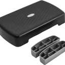 Yes4All Aerobic Exercise Step Platform, Exercise Stepper with Risers for Cardio and Strength Training, Workout Stepper for Home Gym