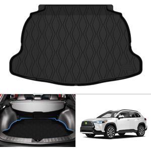 KUST Cargo Mat for Toyota Corolla Cross 2022-2025 2026 (Only Fits NO JBL Subwoofer in Cargo Area)(Not for Corolla) Rear Trunk Mat Cargo Liner All Weather Protection TPE Rubber Black
