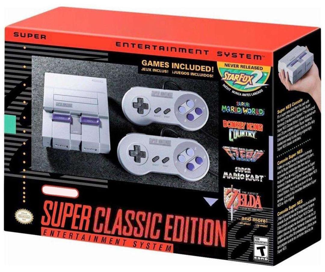 Lenpos Video Gaming Console Super forNES Classic Edition System Mini forSNES, Pre Loaded 20+1 Original forSNES Games with HDMI Output, Save/Load Function During Gaming