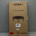 ZCMHAXJ Foldable Mini Trampoline, 40" Rebounder Trampoline for Adults & Kids, 440lbs Capacity Indoor Fitness Workout Exercise Equipment