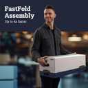 Banker's Box 4-Pack String & Button Heavy-Duty File Box, Letter, FastFold | Protect Critical Records with String-and-Button Security, FastFold Setup, and Heavy-Duty Stacking Strength