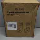 Automatic Dog Cat Feeder and Water Dispenser Gravity Food Feeder and Waterer Set with Pet Food Bowl for Small Medium Dog Puppy Kitten, Large Capacity 1 Gallon x 2(Grey)