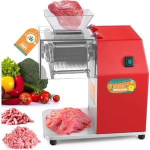 Newhai 850W Meat Cutter Machine, Commercial Meat Cutting Machine 3.5mm Heavy Duty, Stainless Steel Meat Slicer Shredder Restaurant, for Boneless Meat Soft Vegetables