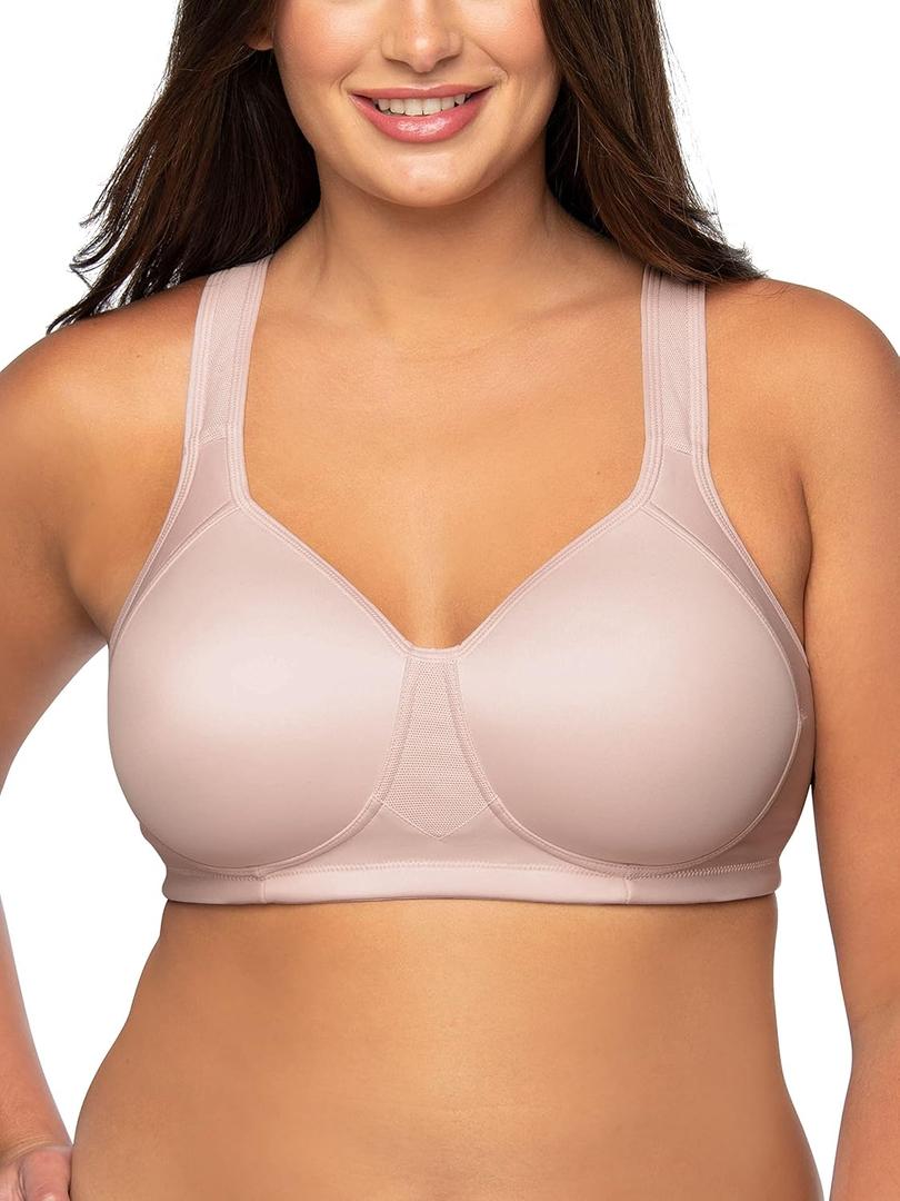 Vanity Fair Women's Medium Impact Sports Bras for Women, Breathable, Moisture Wicking, Padded Cups up to DDD (40DD)