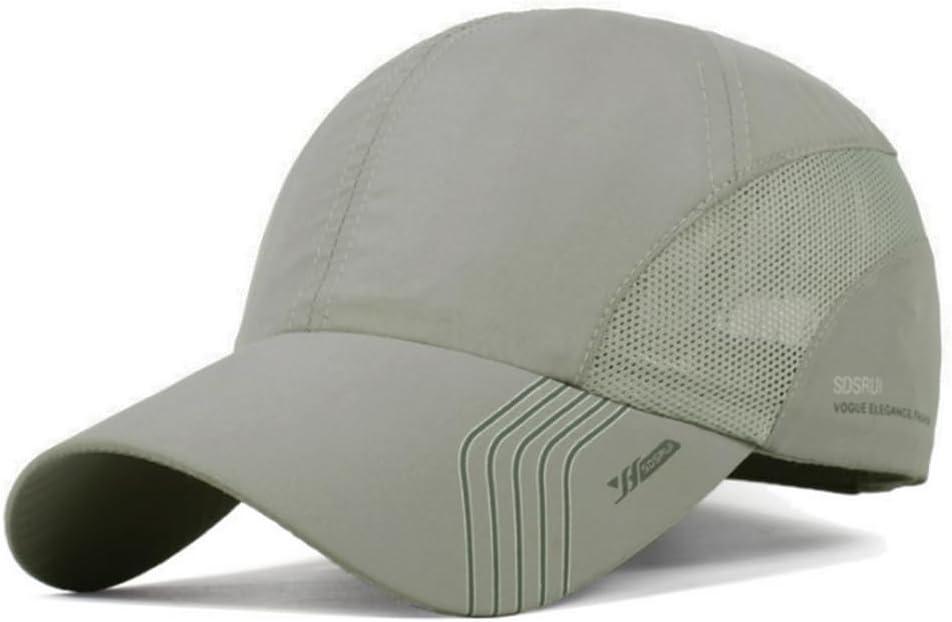 CLAPE Outdoor Sun Visor Hats Lightweight Waterproof Breathable Sports Hat UPF50+ Ultra Thin Cooling Baseball Hats (Gray)