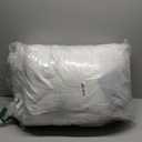 BHZ Grey Satin Goose Down Feather Pillows Standard Size Set of 2 with Pillowcase for Hair and Skin, Cooling Pillow Cases Similar to Silk Pillow Cases, Decor for Women, Mom Men