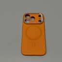 ESR Silicone Case for iPhone 17 Pro, Built-in Camera Stash Stand Compatible with MagSafe, Military-Grade Drop Protection Magnetic Phone Case for iPhone 17 Pro, Cloud Series, Orange