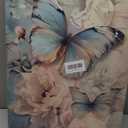 3pcs Butterfly And Floral Canvas Wall Art Pink Elegant Peony Florals Wall Decor Pictures Rustic Farmhouse Floral Posters Prints Paintings for Living Room Bedroom Bathroom Decoration Prepare To Hang