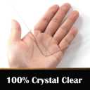1.5mm Thick Multisize Clear Plastic Table Cover Protector Office Computer Work Countertop Desk Mat Crystal Vinyl Picnic Dining Tablecloth Tabletop Protection Dustproof Wipeable 20x60 inch Waterproof