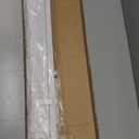 No Drill Blinds for Windows 1" Vinyl L-Shaped Slats Cordless Mini Blinds for Home, for Window Size 35" W  64" H White