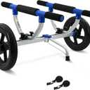 Kayak Cart, Paddle Board Cart Kayak Trolley Canoe Dolly SUP Carrier with Airless Tires