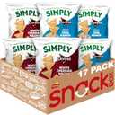 Simply, Doritos White Cheddar Nacho and Zesty Ranch Variety Pack, 0.875 Oz (Pack of 17), BB Date:  05/19/2026