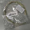 WHAVEL Fairy Crown Elf Circlet Headpiece Renaissance Crystal Headwear Medieval Accessories for Women Men Halloween Cosplay (Gold, White Crystal)