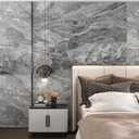 48x78inch Extra Wide Grey Marble Wallpaper Peel Stick Matte Thick Waterproof Adhesive Furniture Sticker Dark Gray Granite Textured Countertop Contact Paper Vinyl Wall Sticker for Bedroom Living Room