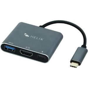 Helix USBCONNECT Adapter Hub USB-C to USB-A, HDMI and USB-C, Standard Size (ETHHUB3)