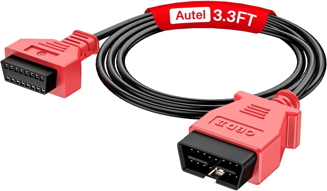 Autel OBD2 Extension Cable, Full 16Pin Male to Female OBDII Extension Cable Diagnostic Extender, 16Pin OBD II Cord Adapter, for All OBD2 OBD II Vehicles (1m/3.3ft)