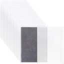 FINGERINSPIRE 16 PCS Clear Book Covers 18.7x12inch Plastic Transparent Plastic Sleeve Covers for A4 Books Rectangle with Self-Adhesive Closure Waterproof Dustproof Book Covers