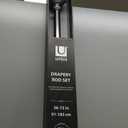 Umbra Marbello Curtain Rod for Window, 36 to 72 inches, Pewter (Silver)