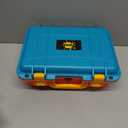 DEVASO Carrying Case for Nintendo Switch/Switch OLED, Professional Deluxe Waterproof Travel Bag Soft Lining Hard Case for Nintendo Switch OLED Model (2021) Console Pro Controller & Accessories (Orange & Blue)