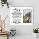 Son Gift Picture Plaque Décor, The Proudest Moment for Me is Telling Others that You are My Son, Picture Framed Gift Wood Plaque Sign, Dad to Sons Gifts, Sons Gifts for Birthday Graduation or Wedding