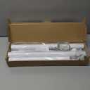 Closet Rods for Hanging Clothes, 17 to 99 Inches Stepless Adjustable Metal Closet Rod, 1.3 Inches Heavy Duty Clothes Hanging Rod for Closet Wardrobes Laundry RV, White