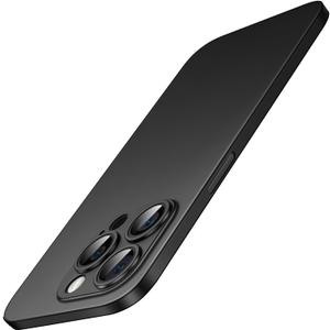 JETech Ultra Slim Case for iPhone 14 Pro 6.1-Inch, Camera Lens Cover Full Protection, Lightweight Matte Finish PP Hard Minimalist Case, Support Wireless Charging (Black)