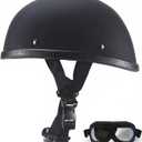 Motorcycle Half Helmet, DOT Approved Adult Men Women Retro Open Face Helmets, Helmet for Adults, Half Shell Helmet
