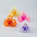4 Pcs Flower Hair Claw Clips for Women Girls, Candy Color Acrylic Large Hair Clips for Thick Thin Hair, Strong Hold Jelly Style Hawaiian Hair Clips