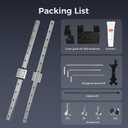 Creality Official Ender 3 Linear Rail Kit X-axis Rail Guide MGN12C 12.6" Length with Mount Bracket Support Sprite Pro kit Compatible with Creality Ender3 Ender 3 Pro Ender 3 V2 3D Printers