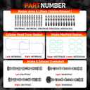 Intake & Exhaust Camshaft Kit with Rocker Arms Lifters and Gaskets Compatible with 2016-2024 Dodge Chrysler Jeep Ram 3.6L Pentastar V6 Engine Replace# 5047912AC 5047913AC 5048029AC 5048030AC 5047896AC