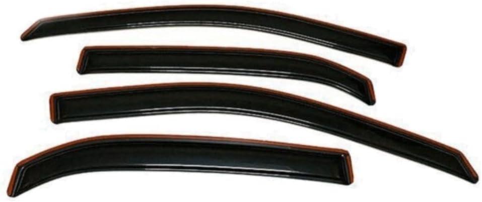 4pcs Sun Rain Vent Wind Deflector Guard Window Visors Left Driver Side in Channel Mount Style Acrylic Dark Smoke for Chevy for Equinox 2010-2017 4pc IWVSVRGFF2CE