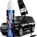 Touch Up Paint For Cars,Black Car Paint Scratch Repair, 2-in-1 Automotive Touch up Car Paint Pen,Quick & Easy Auto Car Paint Scratch Repair,Car Touch Up Paint Pen 0.4 Fl Oz-Black