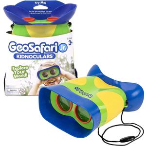 Educational Insights GeoSafari Kidnoculars - Toy Binoculars for Kids, Outdoor Toys for Kids Ages 4-8, Toddler Camping and Nature Toys, Lightweight Binoculars with Neck Strap, Bird Watching Gear (Blue)
