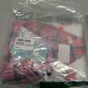 Lidogirl Women Tie-Front Crop Top And Lace Trim Plaid Skirt Set With Stockings XS-2XL (Pink, XS)