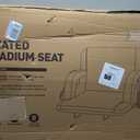  25" Heated Stadium Seats with Back Support, 2.5” Thick Cushion, 1PC
6 Adjustable Angle Bleacher Seat with Armrest, 3 Heat Levels(NO Battery), Anti-Slip, Comfy Cushion, 2 Pockets & Cup Holders