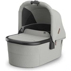 UPPAbaby Bassinet V3 - Fits with Vista, Cruz, Kona Strollers - Savannah Attaches to UPPAbaby Strollers and Stand, Foam-Free Air Mesh Mattress, Safe for Overnight Sleep (Savannah (Pearl Gray Jacquard)