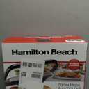 Hamilton Beach Panini Press, Sandwich Maker & Electric Indoor Grill, Upright Storage, Nonstick Easy Clean Grids, Stainless Steel (25410)
